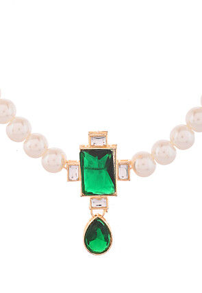 Stones Studded Choker Necklace Set