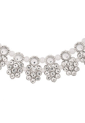 Stones Studded Choker Necklace Set