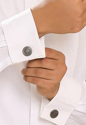 Sunflower Glitter Metallic Cufflink Pair
