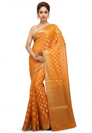 Banarasi Saree in Mustard