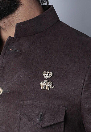 The Avant Garde Elephant Metallic Brooch