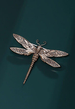 The Dancing Dragonfly Metallic Brooch