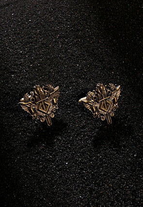 The Knight Lion Metallic Cufflink Pair