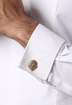The Side Lion Metallic Cufflink Pair