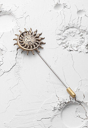 The Sun And The Moon Metallic Lapel Pin