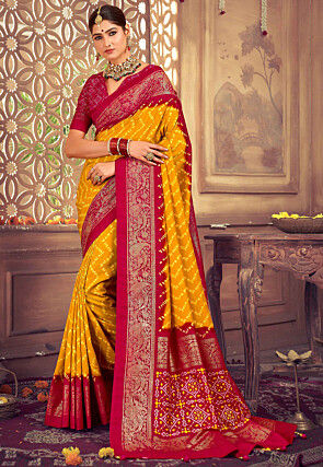 It's Summer, Darling - Yellow Tie Dye Saree – Anemone Vinkel