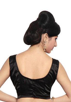 Satin Blouse in Black