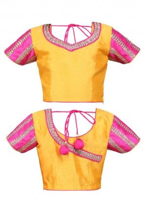 Embroidered Pre Stitched Net Saree in Fuchsia