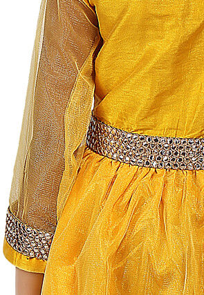 Plain Net Gown in Yellow