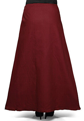 Cotton Petticoat in Maroon