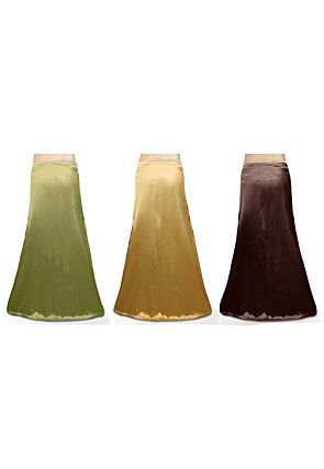 Satin Combo Sets in Petticoat