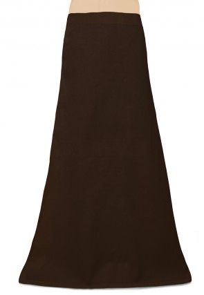 Cotton Petticoat in Dark Brown