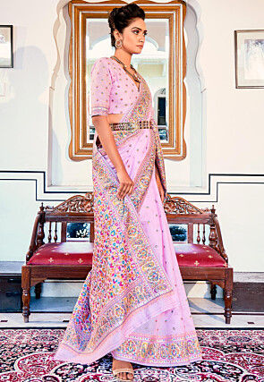 Buy Pink Sequins Work Georgette Festive Lehenga Choli from Ethnic Plus