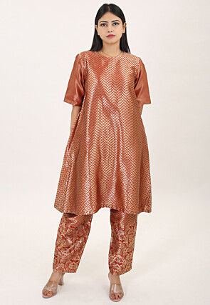 brocade Suits indian | Silk | Lehenga | Kurti design | Fabric | Dress |  Skirt | Bl… | Designer party wear dresses, Designer dresses indian, Kurti  designs party wear