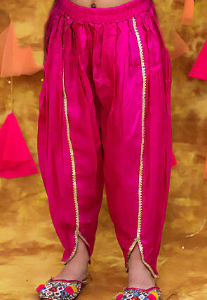 Woven Art Silk Jacquard A Line Kurta Set in Purple