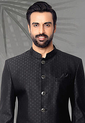 Black - Bandhgala - Indian Wear for Men - Buy Latest Designer Men wear ...