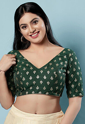 Page 2  Art Silk - Festival - Readymade Saree Blouse Designs Online: Buy Fancy  Blouses at Utsav Fashion