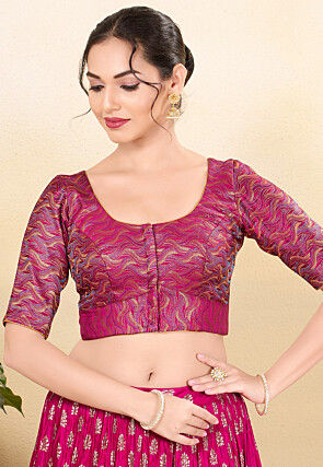 Pink designer blouse online top
