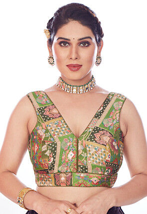 Jacquard Wedding Blouse Designs Buy Latest Readymade Saree Blouses Online