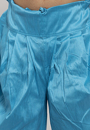 Woven Art Silk Jacquard Dhoti Kurta in Light Beige