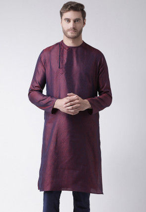 Women Ivory Rayon Jacquard Woven - Jacquard Kurta