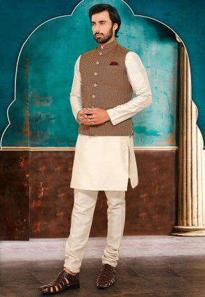 Page 3 Jacquard Party Indian Wear for Men Buy Latest
