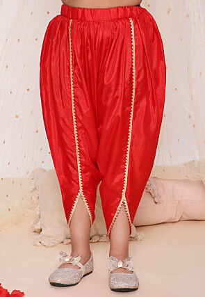 Woven Art Silk Jacquard Punjabi Suit in Yellow