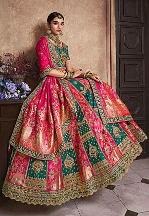 Gold Lehenga Cholis Buy Latest Indian Designer Gold Ghagra Cholis Online Utsav Fashion