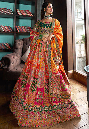 Buy Multicolor Lehenga Cholis Online With Latest Designs Color