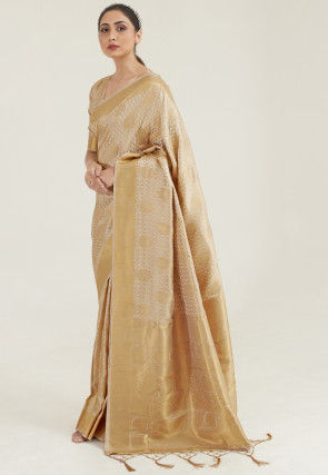 biscuit colour wedding sarees