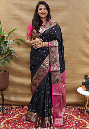 Vintage Indian Art Silk Saree Hand Beaded Fabric Ethnic Heavy Silk Sari  ASS1148
