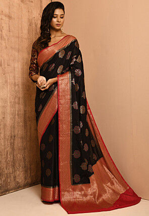 Banarasi Silk Saree in Black