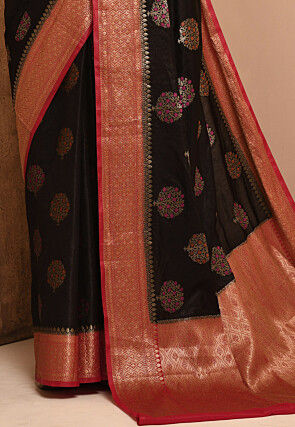 Banarasi Silk Saree in Black