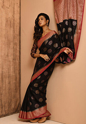 Banarasi Silk Saree in Black