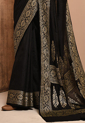 Banarasi Silk Saree in Black