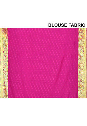 Woven Art Silk Saree in Blue