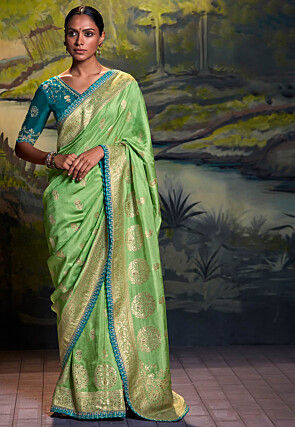 Green Wedding Sarees: Buy Latest Designs Online | Utsav Fashion