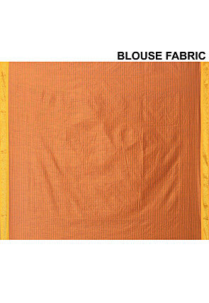 Woven Art Silk Saree in Orange