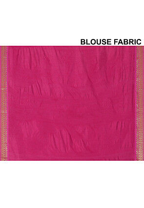 Woven Art Silk Saree in Orange