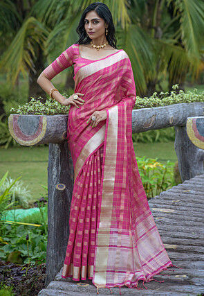 Linen saree online | Designer Linen sarees | Aryavart – Thearyavart