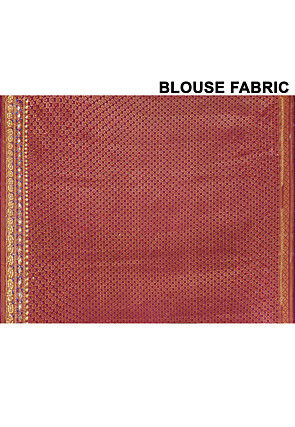 Woven Art Silk Saree in White