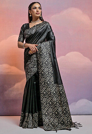 Bangalore Silk Saree in Black