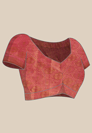 Woven Bangalore Silk Saree in Indigo Blue