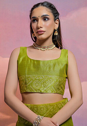 Bangalore Silk Saree in Light Green