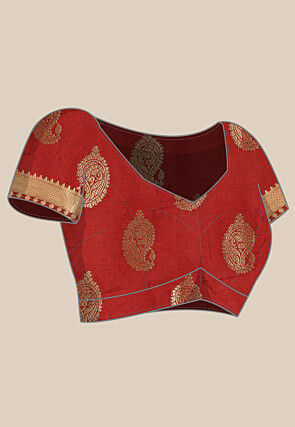 Woven Bangalore Silk Saree in Light Olive Green