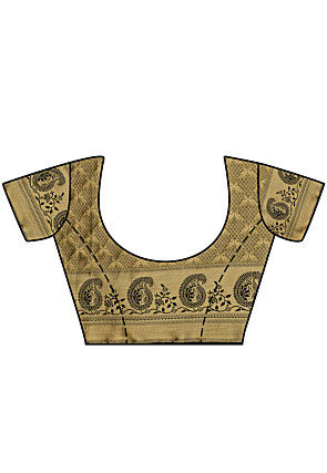 Woven Bangalore Silk Saree in Light Teal Green