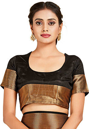 Woven Bangalore Silk Saree in Orange