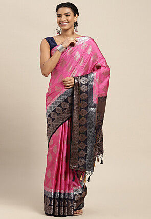 Prominent Grey Paithani Silk Saree With Splendorous Blouse Piece –  LajreeDesigner