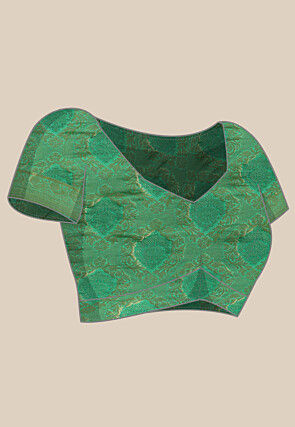 Woven Bangalore Silk Saree in Pink