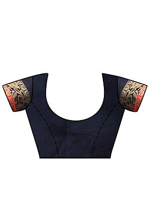 Woven Bangalore Silk Saree in Red